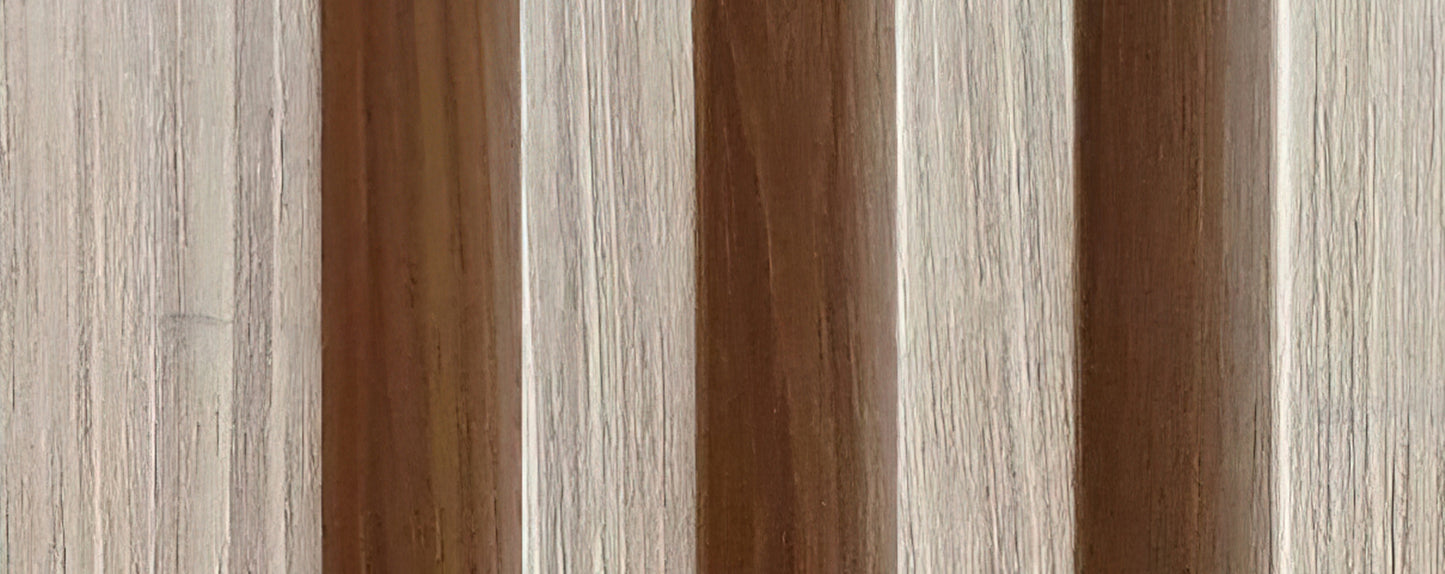 Oak Wood Fluted Wall