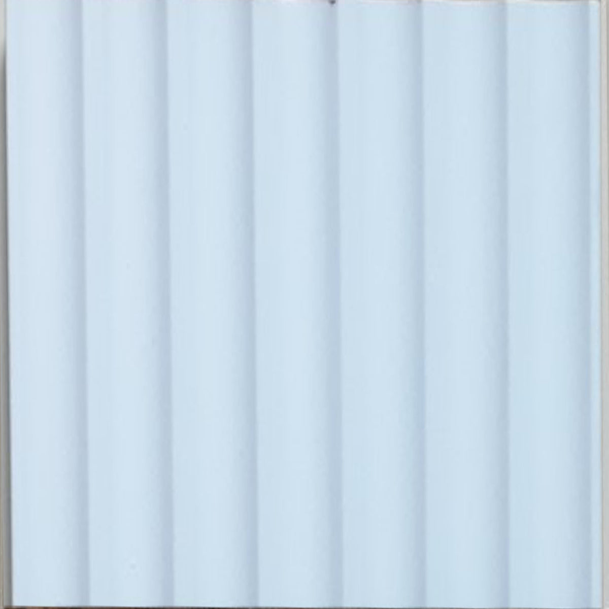 Cool White Curved Fluted Wall