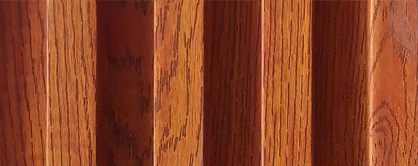 Cherry Wood Fluted Wall