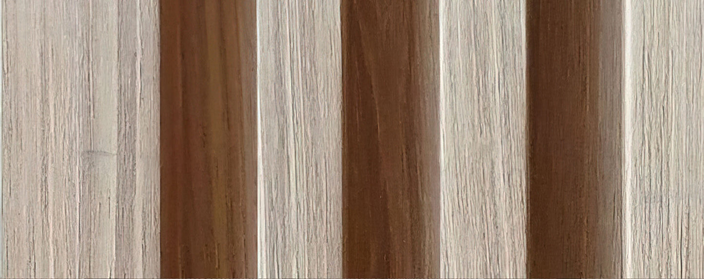 Oak Wood Fluted Wall