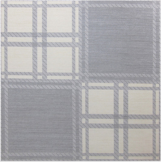 60x60 cm Gloss Tiles Checkered Gray