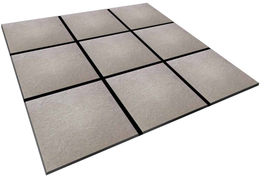 20x20 cm Plaza Paving Tiles Titan Gray Rock