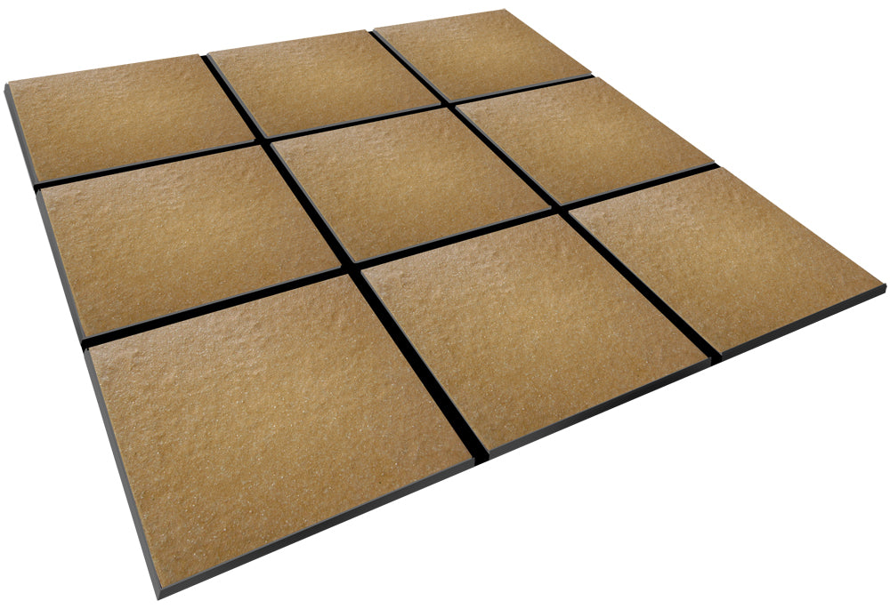 20x20 cm Plaza Paving Tiles Mustard Matte