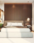 Cherry Wood Fluted Wall